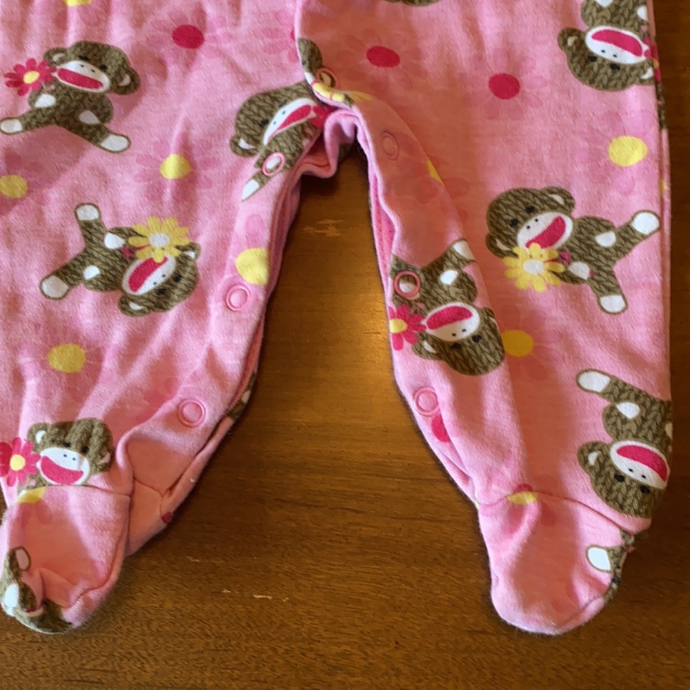 Adorable Sock monkey sleeper - Picture 3 of 3